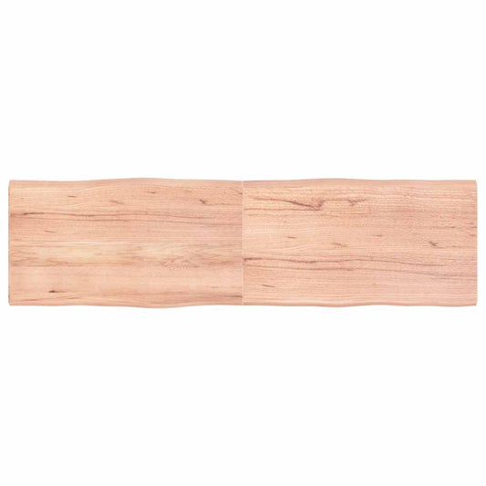 vidaXL Table Top Light Brown 180x50x(2-4) cm Live Edge