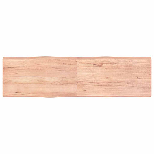 vidaXL Table Top Light Brown 180x50x(2-6) cm Live Edge