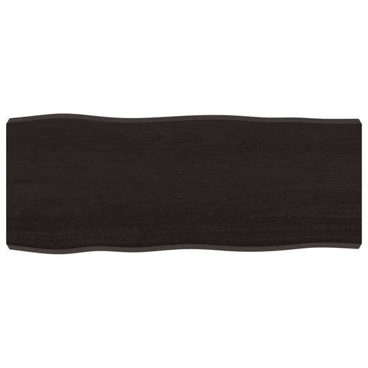 vidaXL Table Top Dark Brown 100x40x(2-6) cm Live Edge