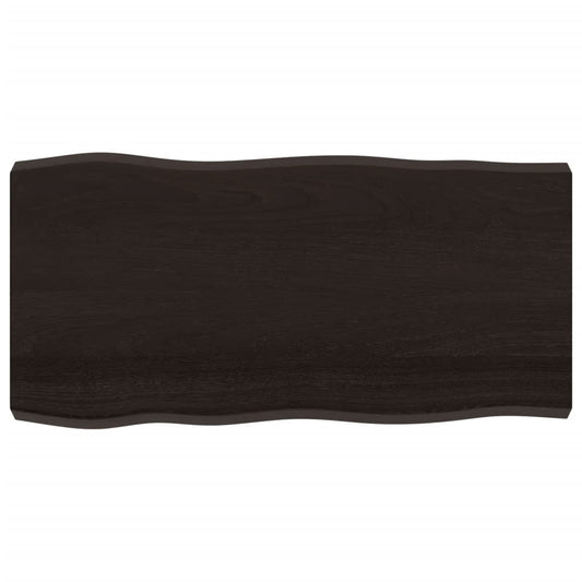 vidaXL Table Top Dark Brown 100x50x(2-6) cm Live Edge
