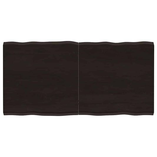 vidaXL Table Top Dark Brown 120x60x(2-4) cm Live Edge