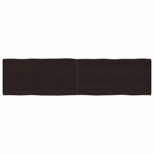 vidaXL Table Top Dark Brown 160x40x(2-6) cm Live Edge