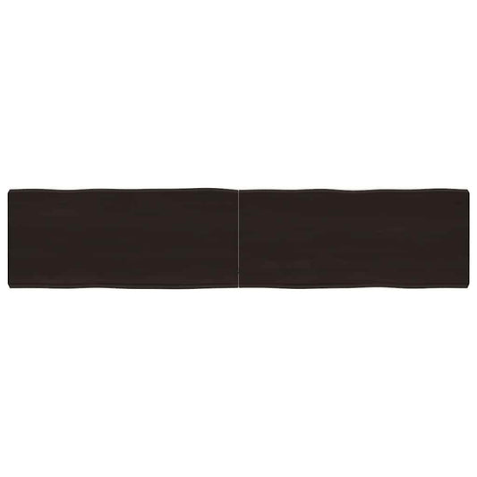 vidaXL Table Top Dark Brown 180x40x(2-6) cm Live Edge