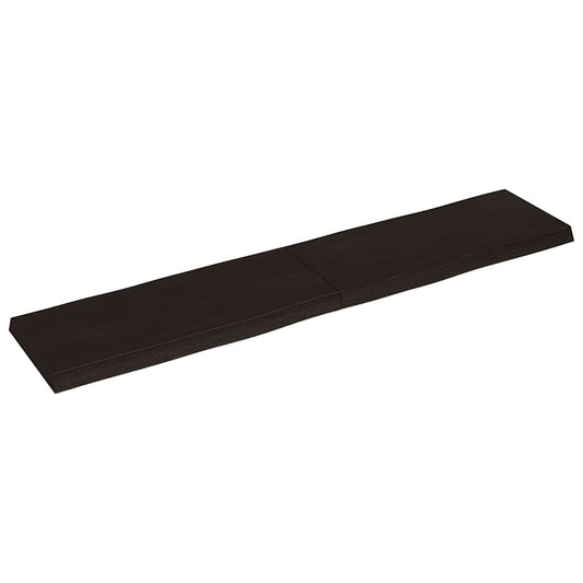 vidaXL Table Top Dark Brown 180x40x(2-6) cm Treated Solid Wood Live Edge