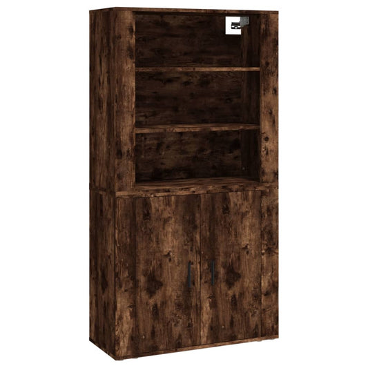 vidaXL Highboard Smoked Oak Engineered Wood