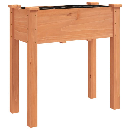 vidaXL Planter with Liner Brown 71x37x76 cm Solid Wood Fir