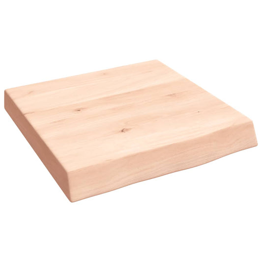 vidaXL Bathroom Countertop 40x40x(2-6) cm Untreated Solid Wood