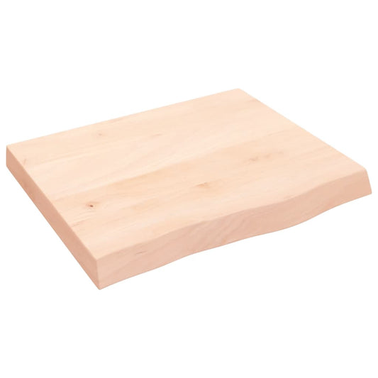 vidaXL Bathroom Countertop 60x50x(2-6) cm Untreated Solid Wood
