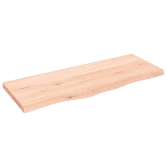 vidaXL Table Top 100x40x(2-4) cm Untreated Solid Wood Oak