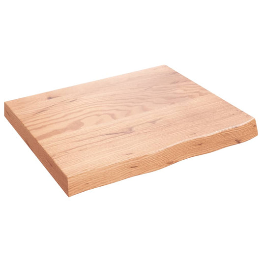 vidaXL Table Top Light Brown 60x50x(2-6) cm Treated Solid Wood Oak