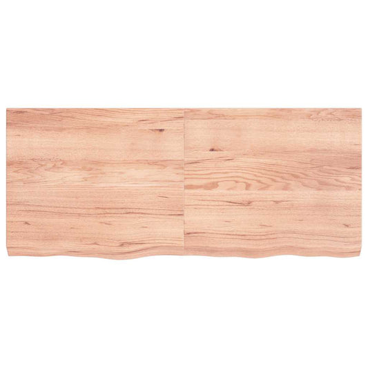 vidaXL Table Top Light Brown 140x60x(2-6) cm Treated Solid Wood Oak