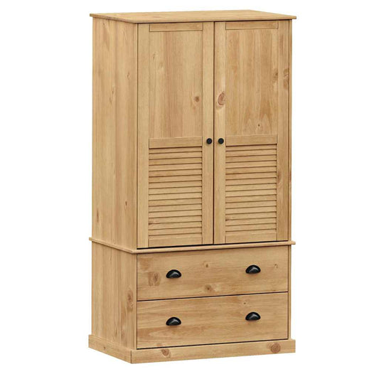 vidaXL Wardrobe "VIGO" 90x55x170 cm Solid Wood Pine