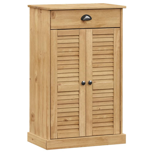 vidaXL Shoe Cabinet "VIGO" 60x35x96 cm Solid Wood Pine