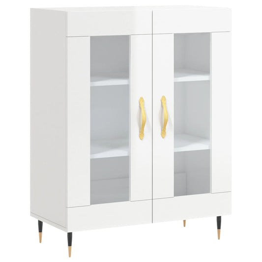 vidaXL Sideboard High Gloss White 69,5x34x90 cm Engineered Wood