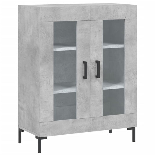 vidaXL Sideboard Concrete Grey 69,5x34x90 cm Engineered Wood