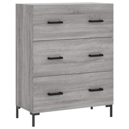 vidaXL Sideboard Grey Sonoma 69,5x34x90 cm Engineered Wood
