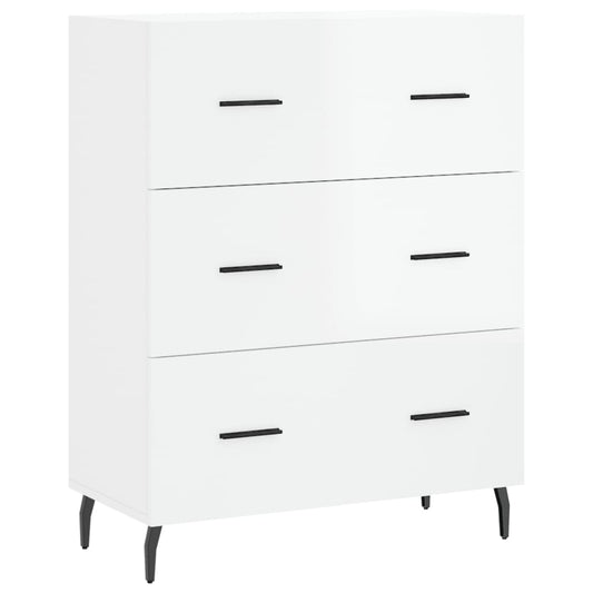 vidaXL Sideboard High Gloss White 69,5x34x90 cm Engineered Wood
