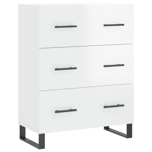vidaXL Sideboard High Gloss White 69,5x34x90 cm Engineered Wood