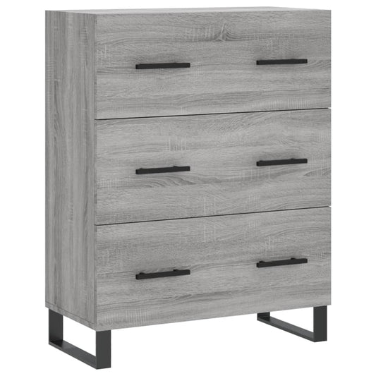 vidaXL Sideboard Grey Sonoma 69,5x34x90 cm Engineered Wood