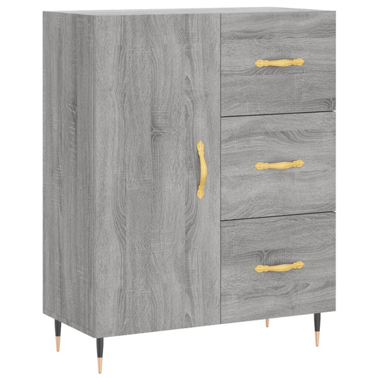 vidaXL Sideboard Grey Sonoma 69,5x34x90 cm Engineered Wood