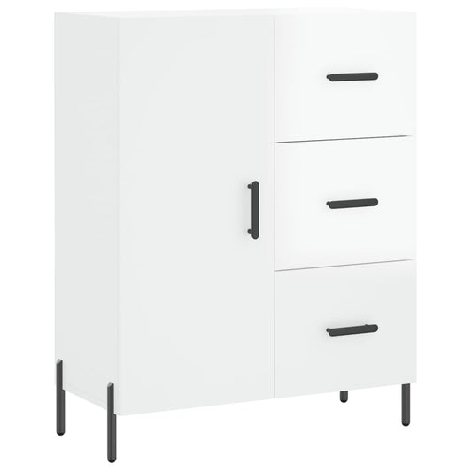 vidaXL Sideboard High Gloss White 69,5x34x90 cm Engineered Wood