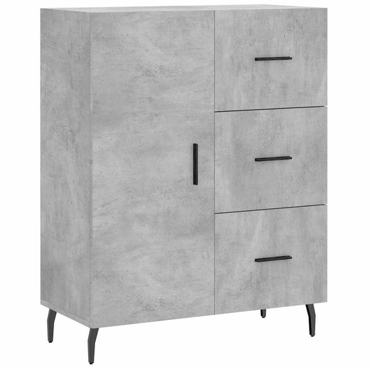 vidaXL Sideboard Concrete Grey 69,5x34x90 cm Engineered Wood