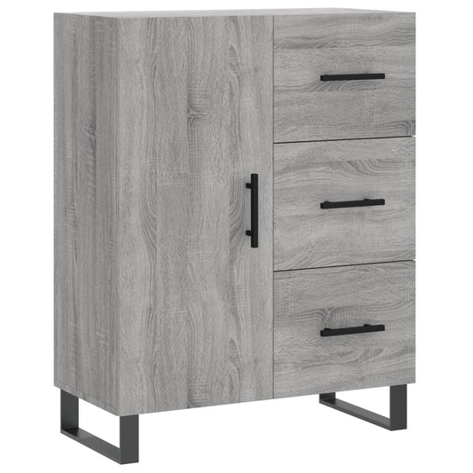 vidaXL Sideboard Grey Sonoma 69,5x34x90 cm Engineered Wood