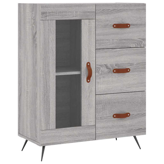 vidaXL Sideboard Grey Sonoma 69,5x34x90 cm Engineered Wood
