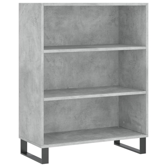 vidaXL Shelf Cabinet Concrete Grey 69,5x32,5x90 cm Engineered Wood