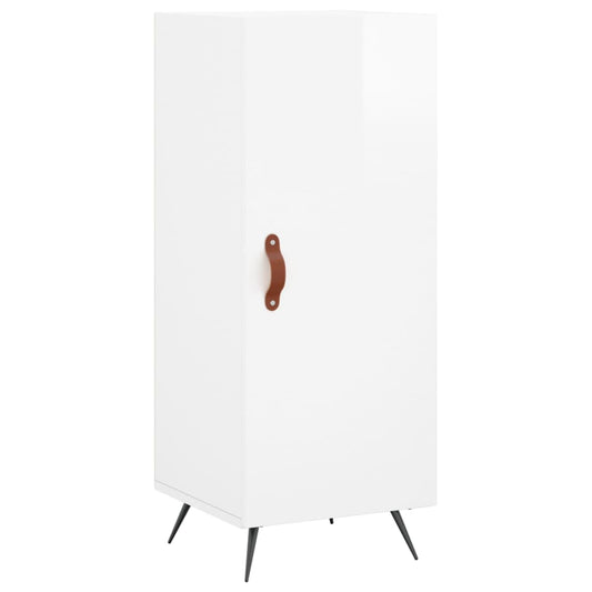 vidaXL Sideboard High Gloss White 34,5x34x90 cm Engineered Wood