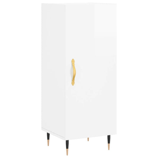 vidaXL Sideboard High Gloss White 34,5x34x90 cm Engineered Wood