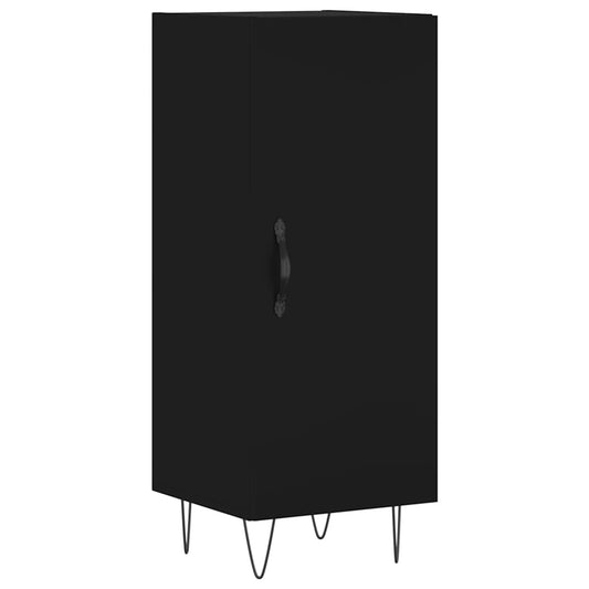 vidaXL Sideboard Black 34,5x34x90 cm Engineered Wood