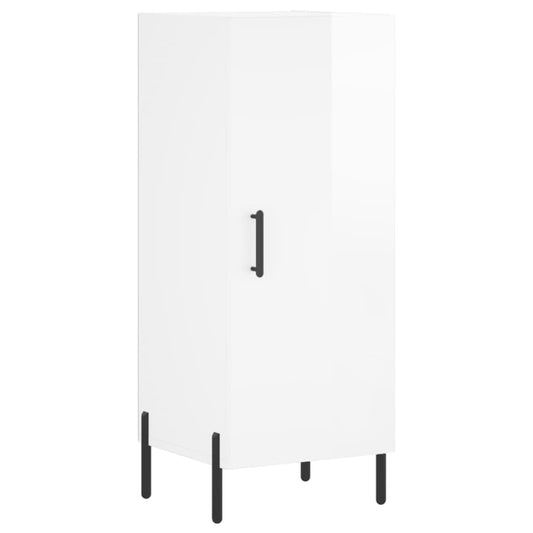 vidaXL Sideboard High Gloss White 34,5x34x90 cm Engineered Wood