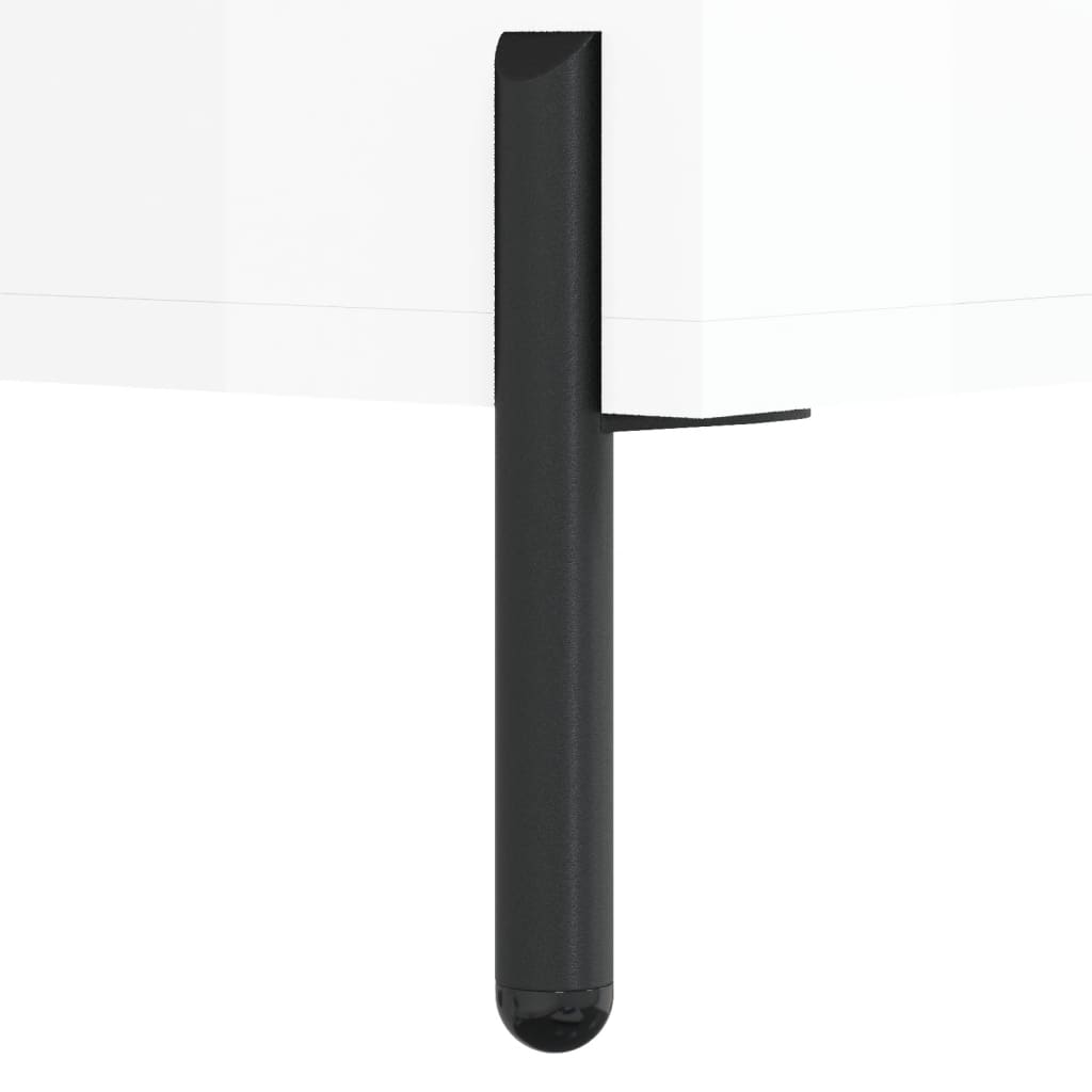 vidaXL Sideboard High Gloss White 34,5x34x90 cm Engineered Wood