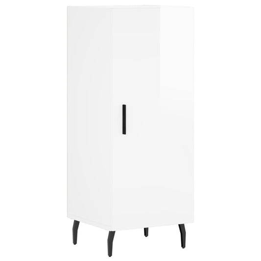 vidaXL Sideboard High Gloss White 34,5x34x90 cm Engineered Wood