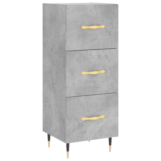 vidaXL Sideboard Concrete Grey 34,5x34x90 cm Engineered Wood