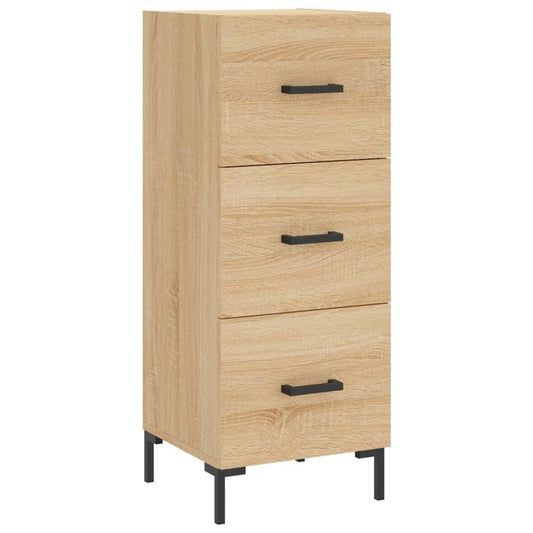 vidaXL Sideboard Sonoma Oak 34.5x34x90 cm Engineered Wood