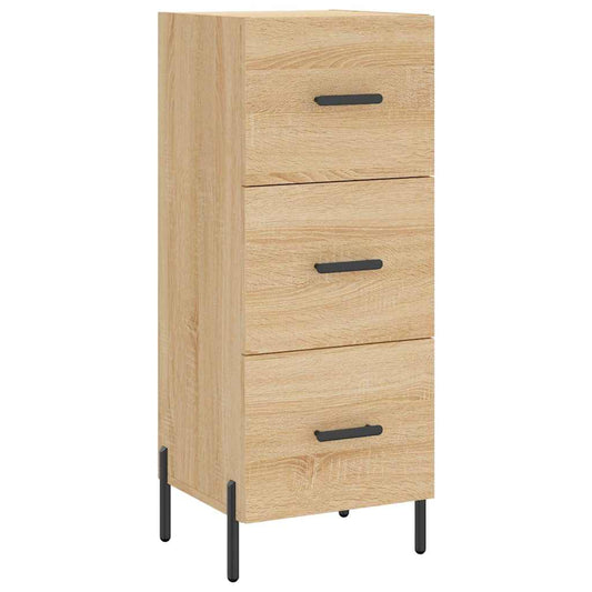 vidaXL Sideboard Sonoma Oak 34.5x34x90 cm Engineered Wood
