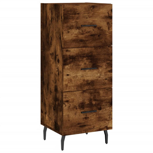 vidaXL Sideboard Smoked Oak 34,5x34x90 cm Engineered Wood