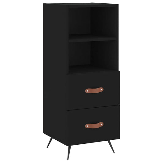 vidaXL Sideboard Black 34.5x34x90 cm Engineered Wood