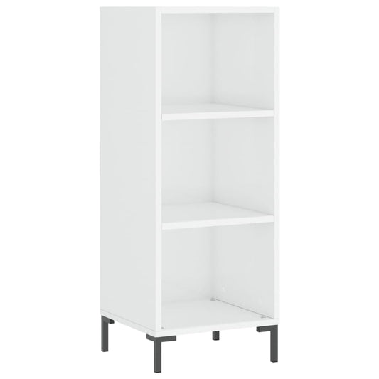 vidaXL Sideboard High Gloss White 34.5x32.5x90 cm Engineered Wood