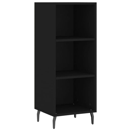 vidaXL Sideboard Black 34,5x32,5x90 cm Engineered Wood