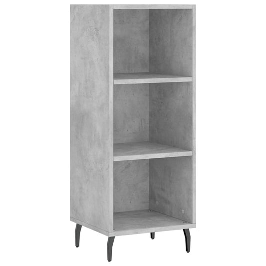 vidaXL Sideboard Concrete Grey 34,5x32,5x90 cm Engineered Wood