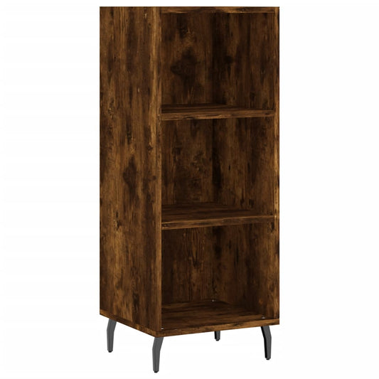 vidaXL Sideboard Smoked Oak 34,5x32,5x90 cm Engineered Wood