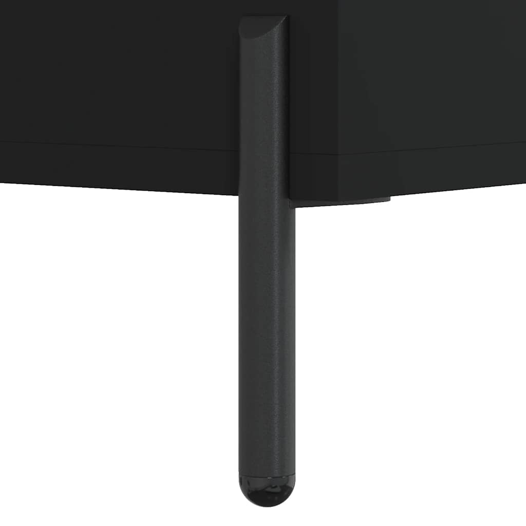 vidaXL Sideboard Black 34,5x34x90 cm Engineered Wood