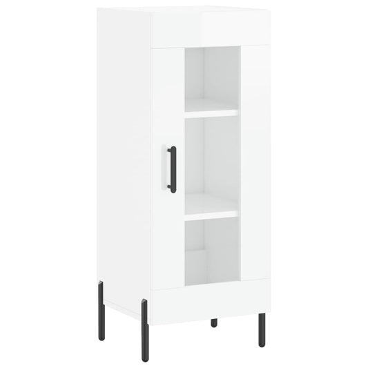vidaXL Sideboard High Gloss White 34,5x34x90 cm Engineered Wood