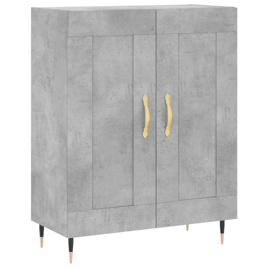 vidaXL Sideboard Concrete Grey 69,5x34x90 cm Engineered Wood
