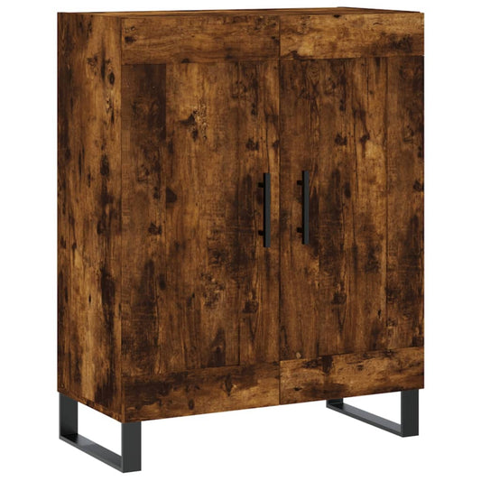 vidaXL Sideboard Smoked Oak 69,5x34x90 cm Engineered Wood