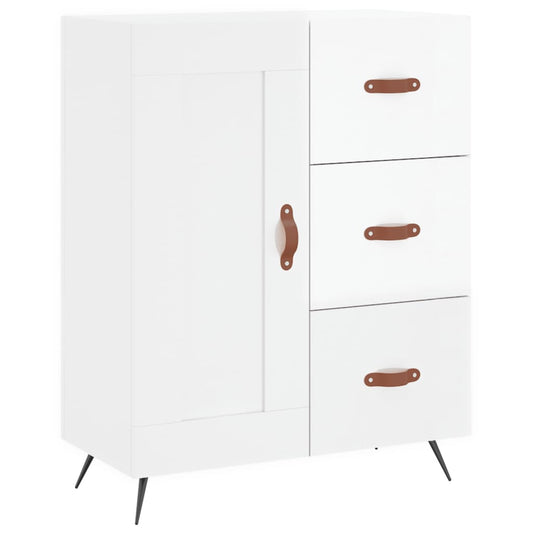 vidaXL Sideboard High Gloss White 69,5x34x90 cm Engineered Wood
