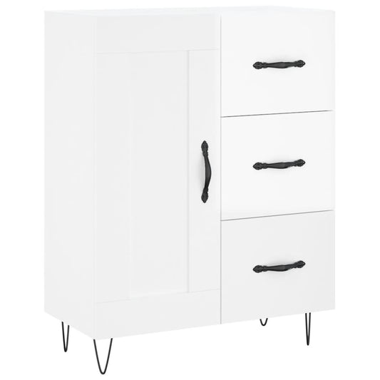 vidaXL Sideboard High Gloss White 69,5x34x90 cm Engineered Wood